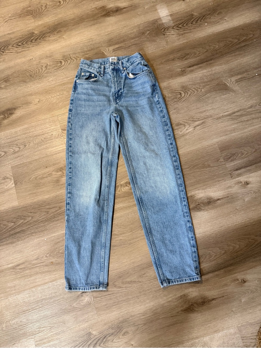 BDG High-Rise Straight Light Blue Denim Jeans